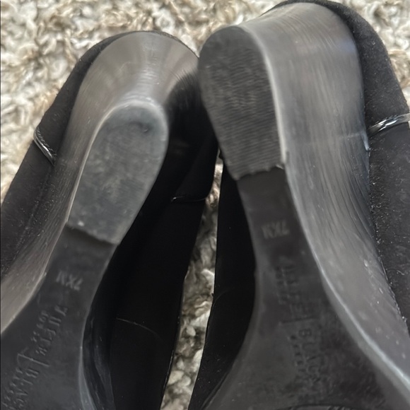 WHBM Black Suede Wedges for Women - Picture 9 of 13